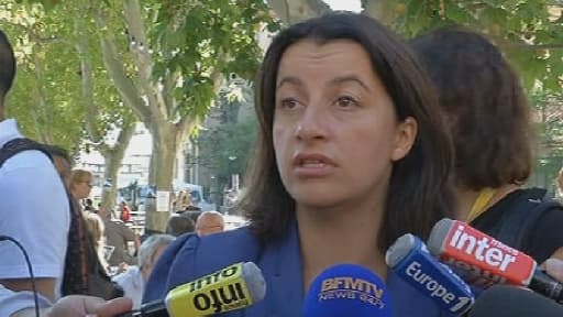 Cécile Duflot pendant l'université d'été à Marseille