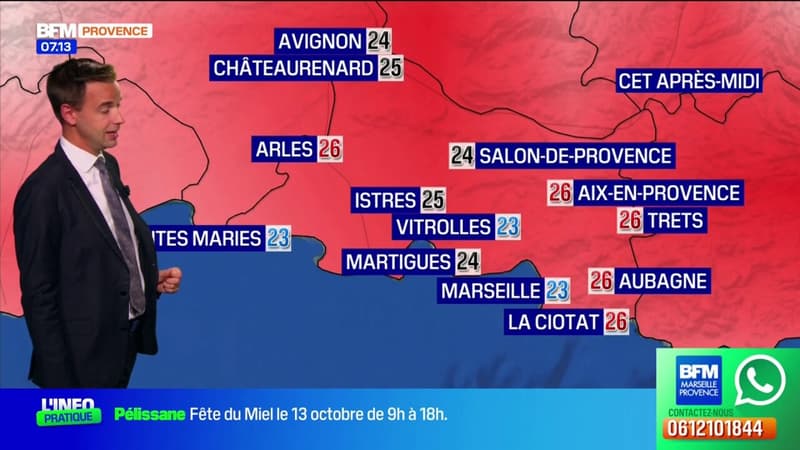 Météo Bouches-du-Rhône: un temps ensoleillé avant l'arrivée de nuages, jusqu'à 26°C à Aix-en-Provence et La Ciotat