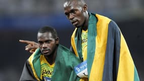 Nesta Carter et Usain Bolt en 2008 à Pékin