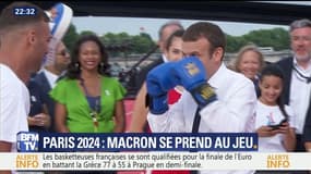 Paris 2024: Emmanuel Macron soigne sa com