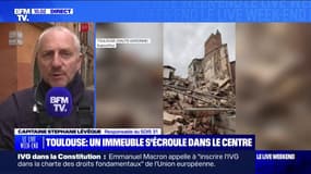 Effondrement d'un immeuble à Toulouse: "La probabilité d'avoir des victimes est extrêmement minime" selon Stéphane Lévêque, responsable du SDIS 31