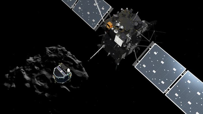 Le robot Philae a voyagé pendant dix ans à bord de la sonde Rosetta avant de se poser sur la comète.