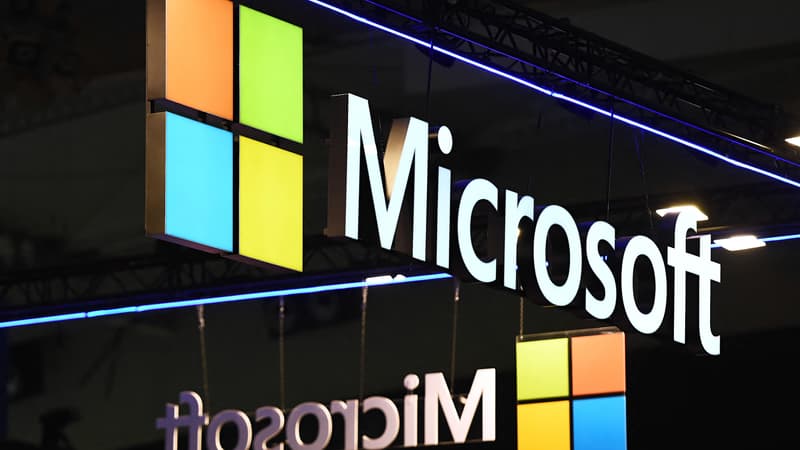 Le logo de Microsoft visible lors du salon ISE à Barcelone, le 31 janvier 2023 (Photo d'archive).