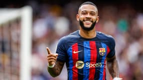 Memphis Depay avec le Barça en septembre 2022