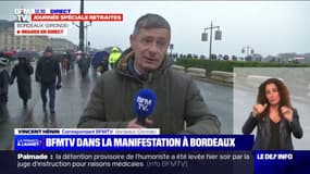 À Bordeaux, les manifestants se rassemblent Place de la Bourse
