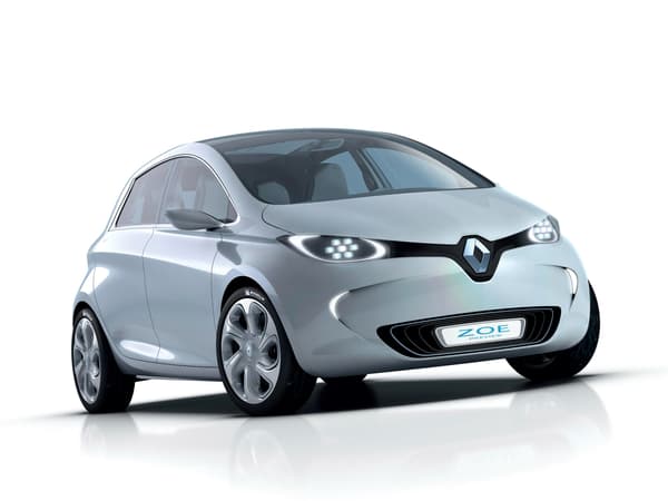 Le concept Renault Zoé Preview de 2010 très proche du modèle définitif.