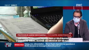 Le télétravail augmente les risques d'addictions pendant le confinement: "Les facteurs de protection habituels sautent", explique Amine Benyamina, psychiatre addictologue