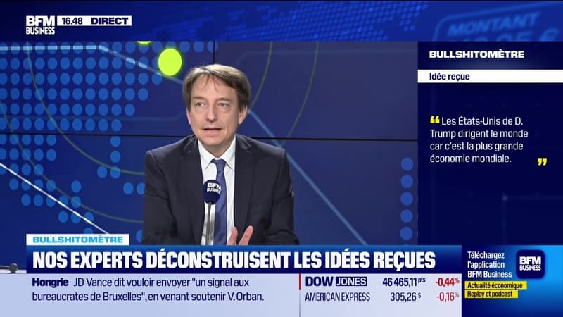 Bullshitomètre : "Trump et les US dirigent le monde car c’est la plus grande économie mondiale" - FAUX répond Aymeric Diday - 07/04