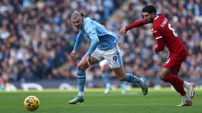 Erling Haaland lors de Manchester City-Liverpool le 25 novembre 2023