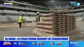 JO 2024: le stade Pierre-Mauroy se transforme pour accueillir des épreuves de basket et de hand