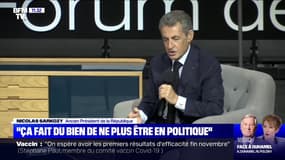 Nicolas Sarkozy: "Ça fait du bien de ne plus être en politique"