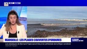 Marseille: les plages couvertes d'ordures