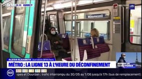 Sur la ligne 13 du métro, plus ou moins de monde selon les stations, la consigne du port du masque bien respectée