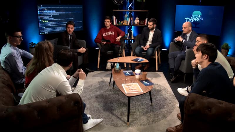 Le secrétaire d'Etat Gabriel Attal participait à un grand débat sur la plateforme Twitch ce 19 février.
