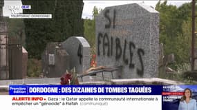 Plus de 80 tombes taguées dans un cimetière en Dordogne