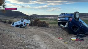 Dans l'Aude sur les lieux de la rave-party, des viticulteurs ont retourné des voitures de teufeurs à l'aide de tracteurs.