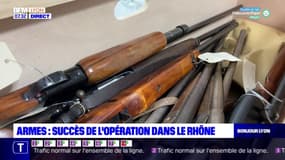 Succès pour l'opération d'abandon d'armes dans le Rhône