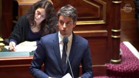 Gabriel Attal au Sénat le 22 mai 2024