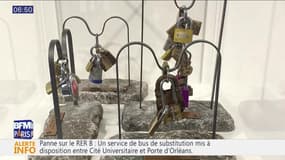 Sortir à Paris: Les "cadenas d'amour" du Pont des Arts exposés au Crédit Municipal de Paris