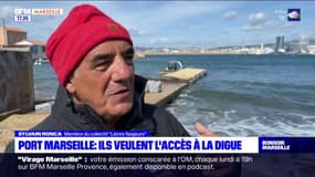 Un collectif demande la réouverture de l'accès à la digue du port de Marseille