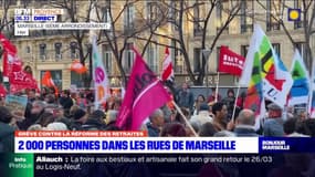 Réforme des retraites: 2000 manifestants hier dans les rues de Marseille