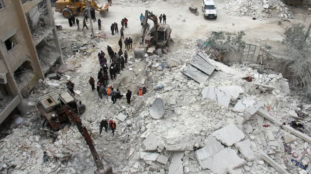 Idleb, en Syrie, le 15 mars 2017