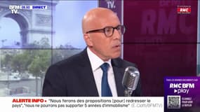 Éric Ciotti (LR):  "Nous avons subi un terrible échec, aujourd'hui il faut reconstruire la droite"