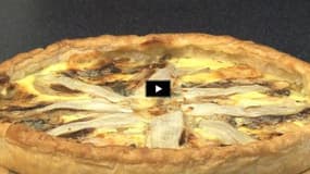 Une délicieuse tarte aux poires, endive et roquefort (Vidéo)