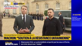 Emmanuel Macron: "Je voulais redire le soutien de la France à la résistance ukrainienne"