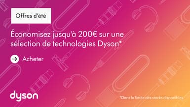 Les stocks Dyson baissent à vue d'oeil sur le site internet de la marque pendant les soldes d'été