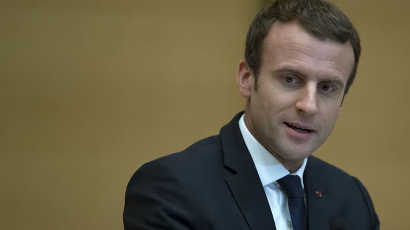 Emmanuel Macron lors de la Conférence nationale des Territoires au Sénat le 17 juillet 2017.