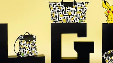 La ligne Lonchamp estampillée du célèbre pokémon Pikachu.