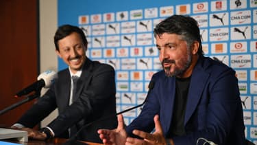 Titre *
Gennaro Gattuso, le nouveau coach de l'OM et son président Pablo Longoria
