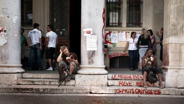 Des étudiants de l'université Lyon 2, en mai 2009. (photo d'illustration)