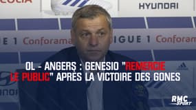 OL - Angers : Genesio "remercie le public" après la victoire des Gones