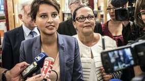 La ministre de l'Education Najat  Vallaud-Belkacem le  31 août 2015 à Dijon