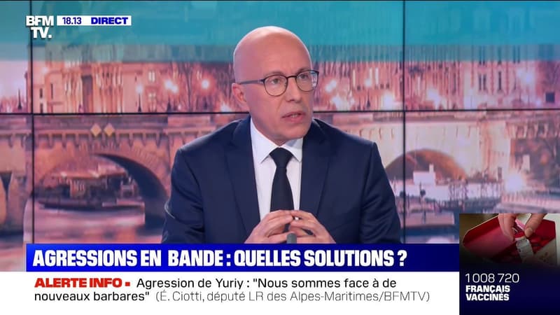 Éric Ciotti sur les violences: "Il faut qu'il y ait une politique pénale qui soit totalement différente, une réponse particulièrement ferme"