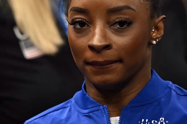 Simone Biles aux JO de Paris 2024.