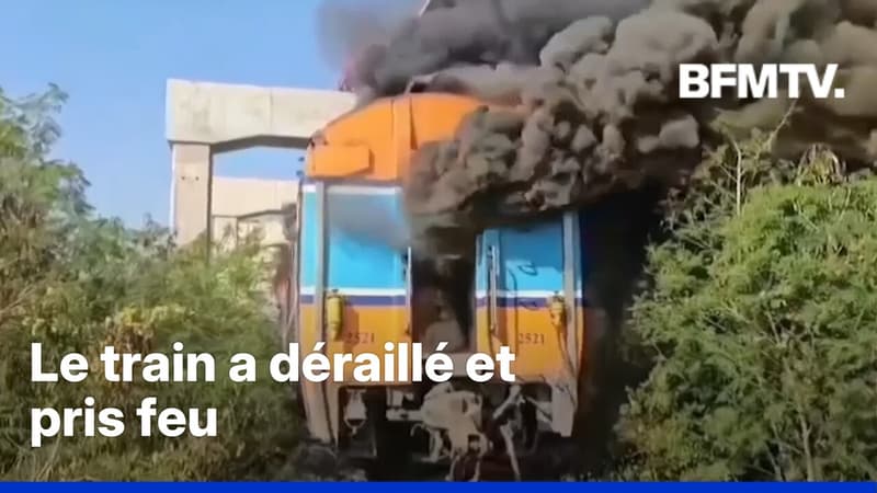 Thaïlande: la chute d'une grue sur un train fait au moins 25 morts