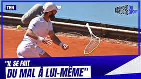 Tennis : nouveau craquage de Moutet, "il se fait du mal à lui-même" déplore Benneteau 