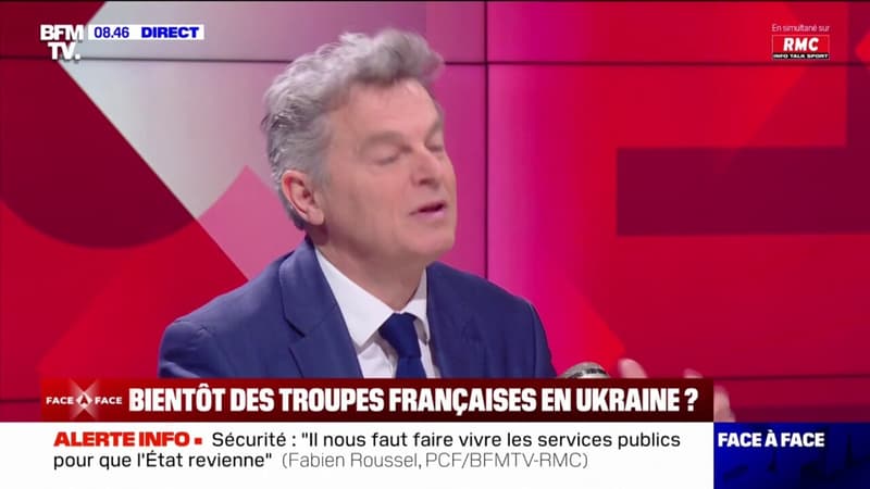 Fabien Roussel estime que la déclaration d'Emmanuel Macron sur l'Ukraine est 