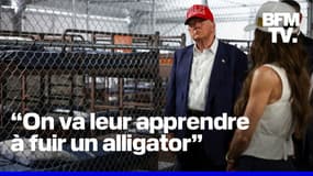“On va leur apprendre à fuir un alligator”: Donald Trump visite l'“Alcatraz des Alligators”, une prison pour migrants