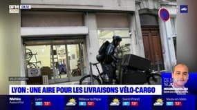 Lyon: une première aire de livraisons vélo-cargo installée dans le 3e