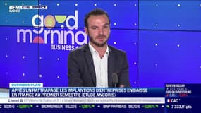 Guillaume Gady (Ancoris) : L'implantation d'entreprises en baisse en France au premier semestre - 13/07
