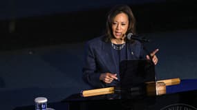 Kamala Harris ce dimanche 3 novembre 2024 à Détroit, dans le Michigan. 