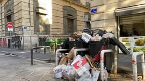 Une poubelle qui déborde à Marseille en juillet 2023