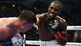 Souleymane Cissokho lors de son combat contre Kieron Conway en mai 2021