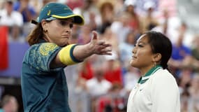 La b-girl Raygun lors des JO 2024 à Paris