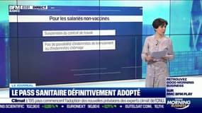 Le pass sanitaire définitivement adopté