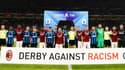 Une banderole anti-racisme lors du derby Milan-Inter, le 21 septembre 2019